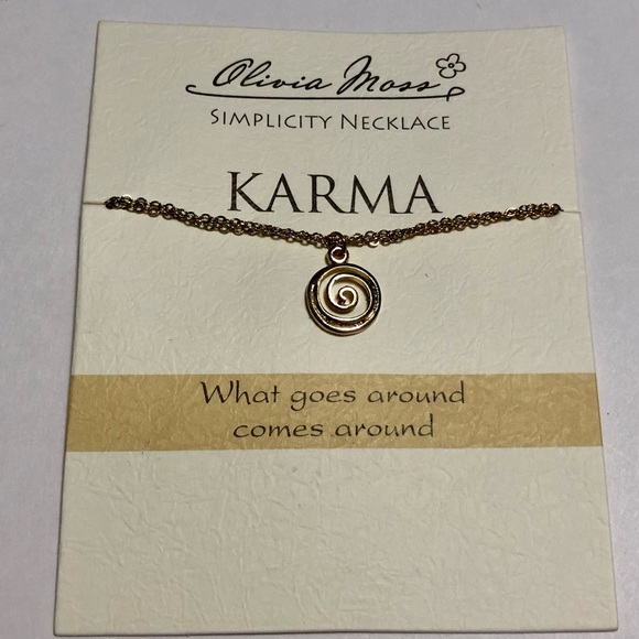 Karma Symbol Necklace 🌀 - Picture 2 of 3